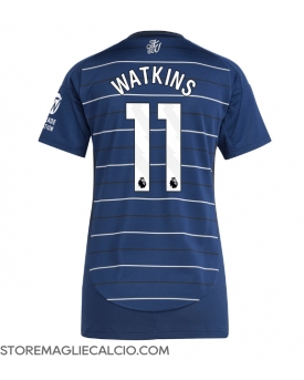 Aston Villa Ollie Watkins #11 Maglia Gara Terza Repliche 2024-25 Donna Maniche Corte